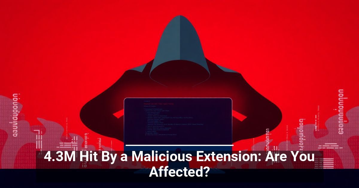4.3M Hit By a Malicious Extension: Are You Affected?