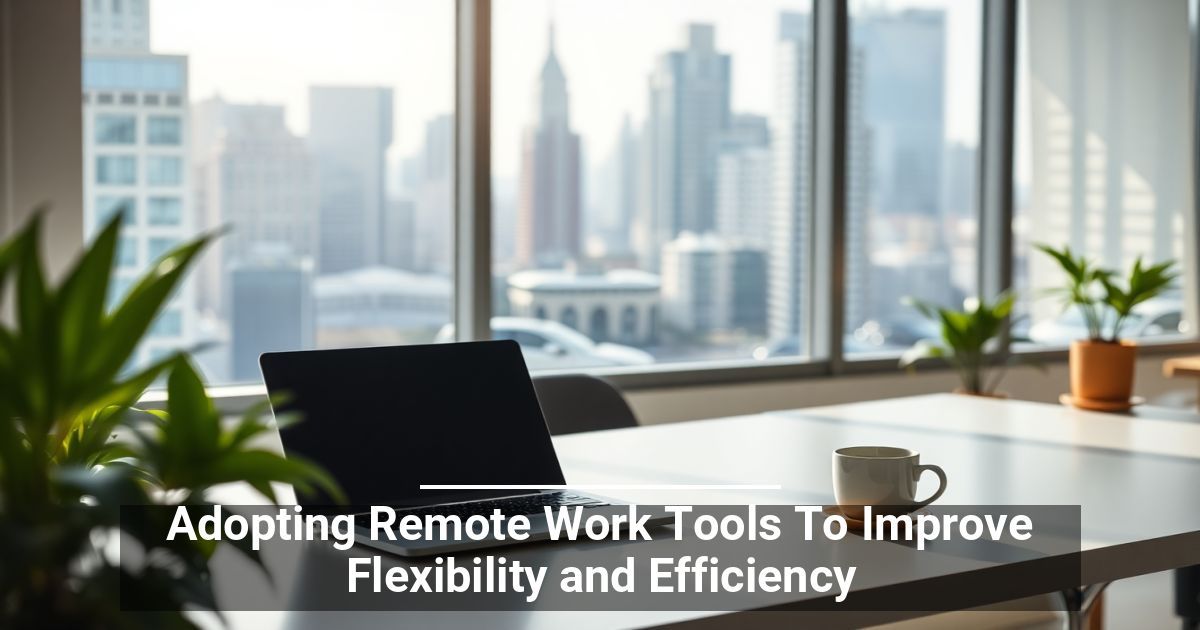 Adopting Remote Work Tools To Improve Flexibility and Efficiency