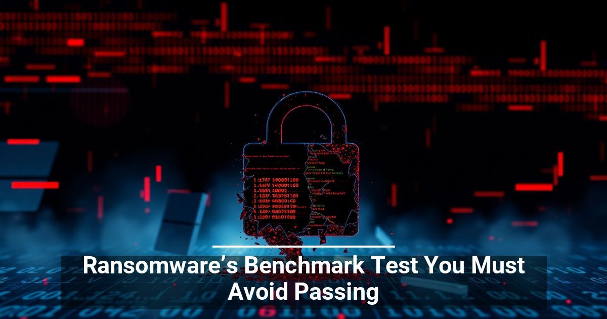 Ransomware’s Benchmark Test You Must Avoid Passing