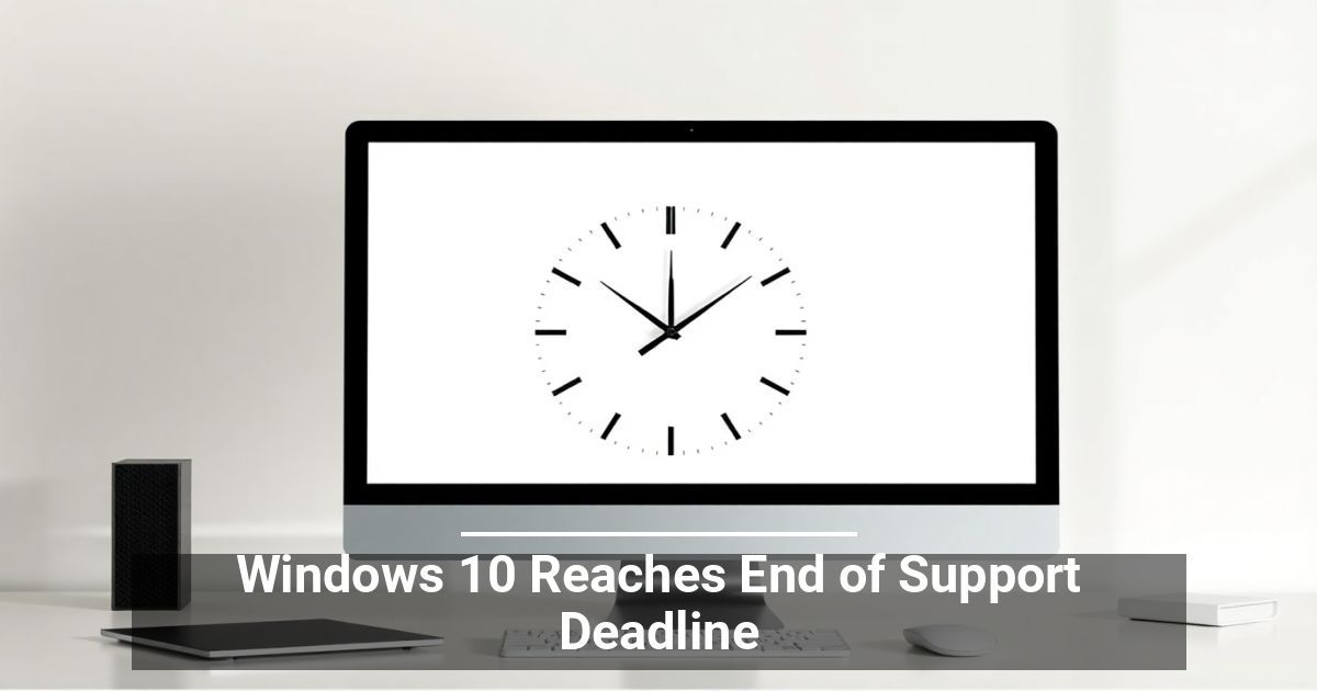 Windows 10 Reaches End of Support Deadline
